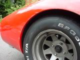 Closeup of rear of wheel arch